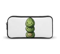 DWVTFSM Astuccio portapenne con tre avocado verdi, grande capacità, astuccio per matite e cosmetici, per donne e uomini