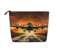 Dwvtfsm Bella borsa per il trucco del cielo scuro per le donne, impermeabile in lino da viaggio, organizer leggero con cerniera, borsa da toeletta da viaggio organizer per pennelli da trucco