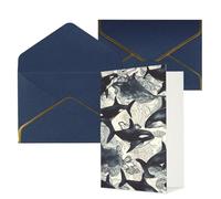 DWVTFSM Biglietto di ringraziamento con buste, biglietti di auguri per tutte le occasioni, buon compleanno, matrimonio, pensiero, balena, biglietti vuoti 10,2 x 15,2 cm