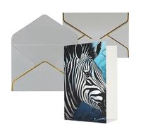 DWVTFSM Biglietto di ringraziamento con buste, biglietti di auguri per tutte le occasioni, buon compleanno, matrimonio, Thinking of You, biglietto blu con pesce vela, biglietti vuoti 10,2 x 15,2 cm