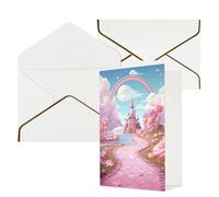 DWVTFSM Biglietto di ringraziamento con buste, biglietti di auguri per tutte le occasioni, buon compleanno, matrimonio, pensiero, bella terra, biglietti vuoti 10,2 x 15,2 cm
