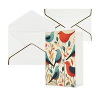 DWVTFSM Biglietto di ringraziamento con buste, biglietti di auguri per tutte le occasioni, buon compleanno, matrimonio, pensiero, stormo di uccelli, biglietti vuoti 10,2 x 15,2 cm
