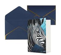 DWVTFSM Biglietto di ringraziamento con buste, biglietti di auguri per tutte le occasioni, buon compleanno, matrimonio, Thinking of You, biglietto blu con pesce vela, biglietti vuoti 10,2 x 15,2 cm