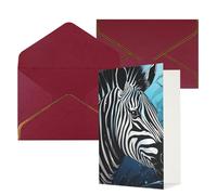 DWVTFSM Biglietto di ringraziamento con buste, biglietti di auguri per tutte le occasioni, buon compleanno, matrimonio, Thinking of You, biglietto blu con pesce vela, biglietti vuoti 10,2 x 15,2 cm