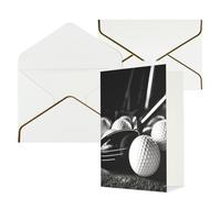 DWVTFSM Biglietto di ringraziamento con buste, biglietti di auguri per tutte le occasioni, buon compleanno, matrimonio, pensieri di te, bianco e nero, biglietti vuoti da 10 x 15 cm