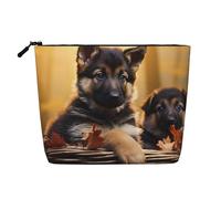 Dwvtfsm Borsa per il trucco da donna, impermeabile, in lino, da viaggio, leggera, con cerniera, organizer da viaggio per cosmetici, trousse da viaggio per pennelli da trucco