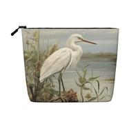 Dwvtfsm Borsa per il trucco da donna, impermeabile, in lino, da viaggio, leggera, con cerniera, organizer da viaggio per pennelli da trucco