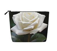 Dwvtfsm Borsa per il trucco da donna, in lino impermeabile, organizer per cosmetici da viaggio, leggera, con cerniera, organizer per pennelli da trucco