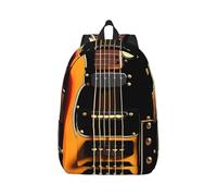 DWVTFSM Chitarra strumentale grande zaino in tela leggero regolabile borsa per computer portatile zaino casual per viaggi lavoro medio