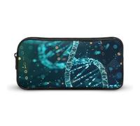 DWVTFSM DNA - Astuccio a doppia elica, grande capacità, grazioso, per cosmetici, per donne e uomini