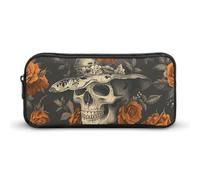 DWVTFSM Portamatite con cappello, astuccio per penne, grande capacità, grazioso astuccio per trucchi e cosmetici, per donne e uomini