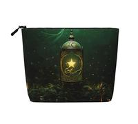 Dwvtfsm Shining Star - Borsa per il trucco da donna, impermeabile, in lino, organizer per cosmetici, leggera, con cerniera, organizer per pennelli da trucco
