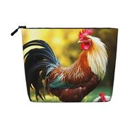 Dwvtfsm Simpatica borsa per il trucco da cucina per le donne, organizer da viaggio in lino impermeabile leggero con cerniera borsa da toilette organizer per pennelli da trucco