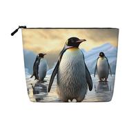 Dwvtfsm Trousse per il trucco da donna, impermeabile, in lino, organizer per cosmetici da viaggio, leggera, con cerniera, organizer per pennelli da trucco