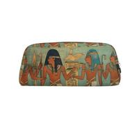 DWVTSLH Astuccio per matite da donna nell'antico Egitto, astuccio per matite di grande capacità, borsa per cosmetici, organizer da scrivania per ufficio, portamonete, portatile, con cerniera, per