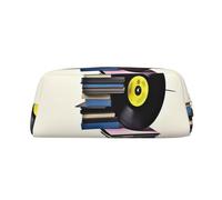 DWVTSLH Astuccio per matite e nastri in vinile Astuccio per matite di grande capacità Borsa cosmetica in pelle Organizer da scrivania per ufficio Portamonete Portatile con Cerniera Borsa da toilette