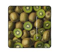 DWVTSLH Coperta da picnic impermeabile pieghevole pile di kiwi stampato tappetino da picnic coperta da campeggio sull'erba portatile a prova di sabbia coperta da spiaggia per viaggi escursionismo (150