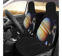 DWVTSLH Planet Jupiter - Coprisedili anteriori per auto, traspiranti, lavabili, impermeabili, antiscivolo, per auto, camion, SUV, 2 pezzi
