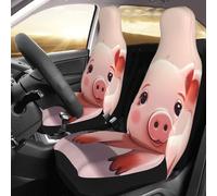 DWVTSLH Smiling - Coprisedili anteriori per auto, traspiranti, lavabili, antiscivolo, impermeabili, per auto, camion, SUV, sedili anteriori