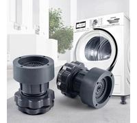 Dww-4 Pices Tapis Anti Vibration Machine a Laver, Patin regolabile Anti Vibration Lave Linge, Pied Machine