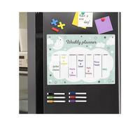 Dww-Tableau magntique d'absorption du plan de semaine de l'toile verte et de la lune (petit format), avec un stylo, un tableau d'criture acrylique tra