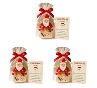 dwxnauixl 3 pezzi di abbraccio tascabile con incoraggiamento Claus che abbraccia souvenir leggeri ornamenti per l'albero di Natale per la famiglia, gli amici e