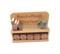 dwxnauixl Cartello per bancone dei libri con libri letti per l'anno Decorazioni per biblioteche con bancone per l'anno dei che promuove la passione degli amanti Cartello con per , marrone