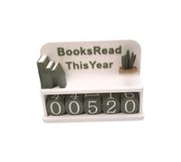 dwxnauixl Cartello per bancone dei libri con libri letti per l'anno Decorazioni per biblioteche con bancone per l'anno dei che promuove la passione degli amanti Cartello con per , bianco