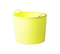 dwxnauixl Cesto flessibile da 40 litri con maniglia, grande cesto per i rifiuti, per la biancheria, secchio portaoggetti, per giocattoli, secchio da doccia, Giallo