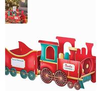 dwxnauixl Christmas Box - Espone regali e regali di Natale con trenino per di Natale unici, ideali per a casa, taglia media