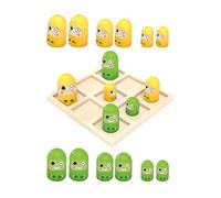 dwxnauixl Divertente gioco educativo per interni ed esterni, piccolo gioco da tavolo, puzzle, di strategia, interattivo, esperienza di gioia per genitori e, rana, tavola 12x12cm