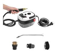 dwxnauixl Pulitore a vapore portatile da 2500 W, macchina per la pulizia a vapore pressurizzato ad temperatura con testine spazzola per la pulizia degli interni dell'auto, Bianco