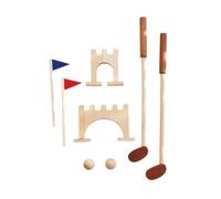 dwxnauixl Set da minigolf per bambini Set da golf per bambini dai 3 ai 5 Mini giocattolo in legno stimolante per migliorare la coordinazione -mano Kit di