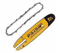 DWZCSB 8 - Barra per motosega DWO1DT6 da 20,3 cm, combinata con 8 catene per motosega Dewalt DCCS620, DCCS620P1, DCCS620B (1 catena + 1 bar)