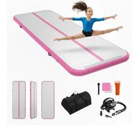 Dwzdd Ginnastica Air Matte Track, 3 m/4 m/5 m/6 m, tappetino da ginnastica per bambini, tappetino da ginnastica gonfiabile per casa, palestra, allenamento, cheerleading, acqua