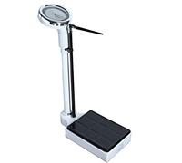 DWZF Bilancia A Colonna Meccanica Professionale, Asta Retrattile di Misuratore D'altezza, Scala di Precisione in Altezza E Peso, Quadrante Extra-Large, Adatto A Casa, Ospedale, Scuola, Palestra, ECC.