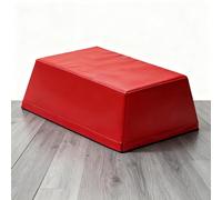 DWZL Cassone Salto Trapezoidale Bambini 3/4-in-1, Scegli tra 4 Dimensioni Base, Strati Impilabili 22cm Uniformi con Schiuma EPE Antiscivolo per Interni ed Esterni(Size:Red)
