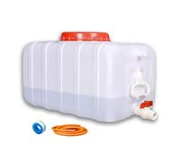 DWZL Contenitore per Acqua Alimentare in HDPE Quadrato, Serbatoio Grande capacità con Maniglia Rinforzata, 2,8mm di Spessore Antigoccia per Casa Campeggio Camper E attività All'Aperto(Size:50L)