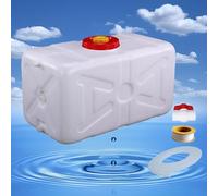 DWZL Serbatoio Acqua HDPE Spessore 2mm 25L/35L/50L/80L/120L/200L - Contenitore Rigido Antigoccia per Campeggio, Fattoria, Emergenze con Valvola di Uscita(Size:200L)