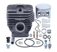 DWZSRJLW Kit Cilindro pistone con alesaggio maggiorato da 56 mm for Motosega MS660 066 Parti di Ricambio