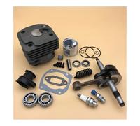 DWZSRJLW Kit Motore con Guarnizione Cuscinetto Albero Motore pistone Testa Cilindro da 50 mm, Adatto for Hus 372XP 372 371 365 362, Parti Motore for revisione Motosega Parti di Ricambio