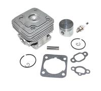 DWZSRJLW Kit pistone Cilindro da 40 mm Adatto for O-eo-Mac 741 BC420 BCF420 Sparta 42 44 420 440 441 4400 OM43 EFCO 8410 DSF4200 EF4300 Stark 37 38 4 Parti di Ricambio