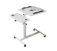 DWZXL Moderno e Semplice Tavolo pieghevole for piccolo appartamento Camera da letto Mobile Semplice Scrivania Comodino girevole for la casa Tavolo pigro for laptop Scrivania per Computer(B)
