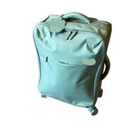 DWZXL Valigia Nuovo bagaglio da imbarco in tessuto Oxford Trolley portabagagli ultraleggero Soft Box Silenzioso bagaglio con ruota universale Valigie(Green,B)