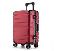 DWZXL Valigia Ruote universali for valigie separate asciutte e bagnate for trolley for studenti e studentesse con ruote con freno rigido Valigie(Red)