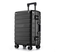 DWZXL Valigia Ruote universali for valigie separate asciutte e bagnate for trolley for studenti e studentesse con ruote con freno rigido Valigie(Black)