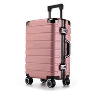 DWZXL Valigia Ruote universali for valigie separate asciutte e bagnate for trolley for studenti e studentesse con ruote con freno rigido Valigie(Pink)