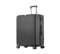 DWZXL Valigia Valigia Robusta E Ispessita, Valigia Trolley Da Lavoro, Cerniera Antideflagrante, Valigia Con Rotelle Silenziose Valigie(Black,30in)