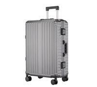 DWZXL Valigia Valigia trolley con telaio in alluminio, cassetta della password for il check-in da viaggio con ruota universale da 22 pollici di grande capacità e durevole Valigie(G)