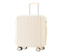 DWZXL Valigia Valigia trolley elegante e semplice, scatola for password color caramello, valigia robusta e durevole for studenti Valigie(White)